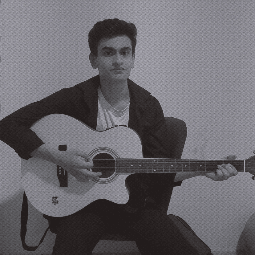 Vaibhav Sharma with guitar - passionate developer and musician